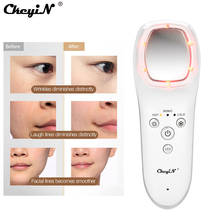 CkeyiN LED Photon Beauty Machine Cold Hot Massage Therapy Facial Massage Face Lift LED Skin Care Vibrate Acupuncture Apparatus 2024 - buy cheap