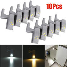 10Pcs LED Inner Hinge Lamp Under Cabinet Light Universal Wardrobe Cupboard Sensor Lights for Bedroom Kitchen Closet Night Light 2024 - buy cheap