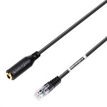 standard 3.5mm Smartphone Headset Adapter Cable Converter to RJ9 Jack Office Telephone IP Phones Aastra Shoretel Nortel 2024 - buy cheap