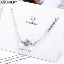 ANENJERY Silver Color Fantastic Planet Moonstone Pendant Bracelet For Women Temperament Labradorite Jewelry S-B269 2024 - buy cheap