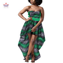 BintaRealWax-vestido africano Dashiki para mujer, vestido de fiesta con estampado de cera, sin manga, Top de tubo, largo, XS-6XL WY1442 2024 - compra barato
