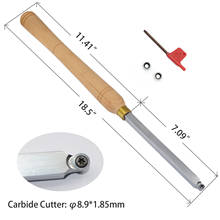 Ferramentas de torneamento de madeira derrubadas do carboneto de hollower com 2 pces ci0 8.9mm ferramentas de torneamento de madeira da inserção do carboneto 2024 - compre barato