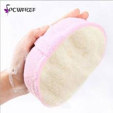 Candy Color Fresh Natural Loofah Spa Body Effective Exfoliator Scrubber Pad Sponge Face Body Bath Shower 2024 - buy cheap