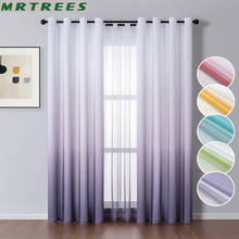 MRTREES Gradient 70%-90% Blackout Window Curtains for Living Room Kitchen Tulle Cortinas for Bedroom Home Decor Fabric Drapes 2024 - buy cheap