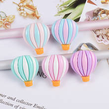 10pcs/lot Colorful Mini Hot Air Balloon Flatback Resin Cabochons Scrapbook DIY Refrigerator Stickers Hair Phone accessories 22mm 2024 - buy cheap