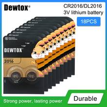 18pc original For DEWTOX cr2016 BR2016 DL2016 LM2016 KCR2016 ECR2016 3v button battery cell battery car toy lithium battery 2024 - buy cheap