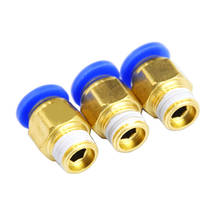 HIGH QUALITY 30PCS BSPT PC6-01, 6mm to 1/8" Pneumatic Connectors male straight one-touch fittings 2024 - buy cheap