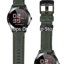 Correa de cuero genuino para reloj Samsung Galaxy, pulsera deportiva de 22mm, 46mm, 45mm, Gear S3, Huawei GT2 Pro 2024 - compra barato