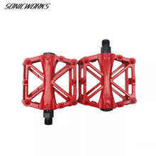 Bicycle Pedal Aluminum Alloy Bike Flat Pedal MTB Road Cycling Anti-skid Foot Sealed For BMX Ultra-Light 3 Bearings Pedals 2024 - buy cheap