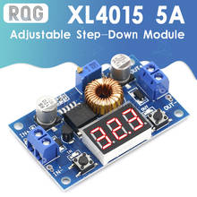 XL4015 High power 5A 75W DC-DC Adjustable Step-down Charger Module Step Down Buck Converter LED Driver with Red Voltmeter 2024 - buy cheap
