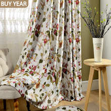 New Curtains for Living Dining Room Bedroom High-precision Rural Style Printed Curtains Tulle Finished Product Customization 2024 - buy cheap