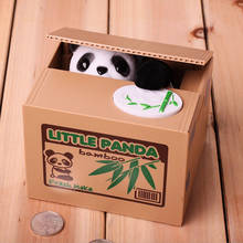Panda Coin Box Kids Money Bank Automated Cat Thief Money Boxes Toy Gift for Children Coin Piggy Money Saving Box 2024 - купить недорого