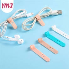 4Pcs Silicone Cable Tie Strap Hook Loop Cable Winder Headphone Cord Earphone Organizer USB Cable Tie Earphone Organizer 2024 - buy cheap