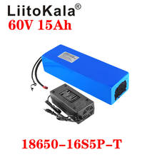 LiitoKala E-bike battery 60V 15Ah 18650 16S5P li-ion battery pack bike conversion kit bafang 1000w BMS High power protection 2024 - buy cheap