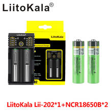 Умное зарядное устройство LiitoKala, 2 шт., NCR18650B, 3,7 В, 18650, 3400 мАч 2024 - купить недорого