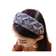 2021p recém-chegado frete grátis por atacado moda estilo japonês floral tecido arcos de cabelo de metal acessórios de cabelo populares 2024 - compre barato