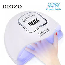 Светодиодная УФ-лампа для ногтей DIOZO 150 Вт, Сушилка для ногтей, маникюрная лампа для сушки гель-лака, автосенсор, инструменты для маникюра 2024 - купить недорого