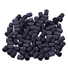 Set of 100 - Black Plastic Replacement Valve Caps. Cars, Trucks, Motorcycles, ATV. Schrader Tire Caps. 2024 - buy cheap