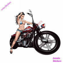 Sujetador Sexy Pin-up para chica, calcomanías coloridas para coche, ventana, coche, motocicleta, decoración Exterior, KK13 x 11cm 2024 - compra barato