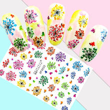 Decoración de uñas japonesa, flor encantadora, suministro de uñas, Pegatina autoadhesiva, pegatinas de girasol que, arte de puntas de flores hermosas 2024 - compra barato