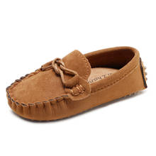 Boy Girl Girls Boys Shoes Fashion Soft Kids Loafers Children Flats Casual Boat Shoes Children's Wedding Moccasins Leather Shoes 2024 - buy cheap