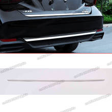 shiny silver mirror surface car rear bumper protector trims for toyota avalon 2019 2020 2021 2022 2023 xx50 accessories sport 2024 - buy cheap