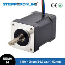 High Torque Nema 14 Stepper Motor 40Ncm(56.7oz.in) 1.5A 35x35x52mm Nema14 Stepper 4-lead for CNC DIY 3D Printer 2024 - buy cheap