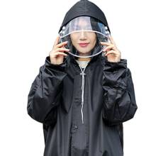 Casaco de chuva adulto feminino, capa de chuva reforçada, poncho, jaqueta longa de rosa, roupas, corta-vento, presente 2024 - compre barato