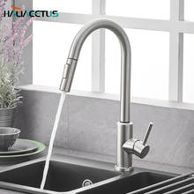 Kitchen Faucets Brass Basin Pull-Out Faucet Cold&Hot Water Single Handle Single Hole Kitchen Mixer Tap Two Water Outlet Modes 2024 - buy cheap