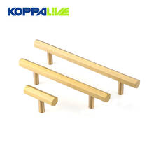 Brass Hexagon Furniture Handle Modern Solid Cabinet Pulls Polygon Cupboard T Shaped Bar Kitchen Drawer Knobs 2024 - buy cheap