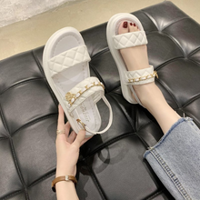 2021 New Women's Sandals Platform Fashion Chain Wedges Heels Women Sandals Casual Designer Sandals for Women Shoes Flat Sandals 2024 - buy cheap