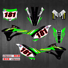 Free customized KX 85/100 3M Graphics DECALS STICKERS Backgrounds Kit For Kawasaki KX100 KX85 2014 2015 2016 2017 2018 2019 2020 2024 - buy cheap