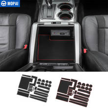 MOPAI Gate Slot Mat for Ford F150 2009+ Car Cup Mat Anti Non-slip Door Groove Mats Pad for Ford F150 2009-2014 Car Accessories 2024 - buy cheap