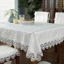 Tablecloth Europe Luxury Embroidered Cream Table Dining Table Cover TableCloths Flower Lace Bedside Tv Cabinet Dust Cloth 2024 - buy cheap