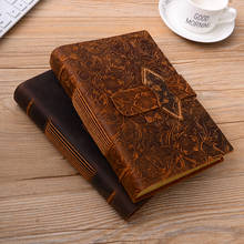 Retro Handmade Leather Diary Notebook Sketchbook Travel Journal Vintage Blank Writing Paper Note Books Gifts Office Stationery 2024 - buy cheap