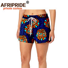 2021 verão feminino shorts com cordão casual cintura elástica calças curtas africano shorts ancara impressão casual plus size a2021006 2024 - compre barato