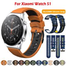 Силиконовый ремешок для Xiaomi Watch S1 глобальная версия/S1 Active, сменный Браслет для смарт-часов, ремешок для Mi Color 2