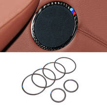 For BMW X5 E70 X6 E71 4pcs / 6pcs Carbon Fiber Door Speaker Ring Loudspeaker Cover Protective Trim 2009 2010 2011 2012 2013 2024 - buy cheap