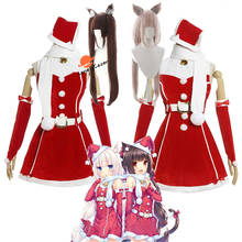 Christmas Cosplay Costume Nekopara Cosplay Chocolate Vanilla Costumes Cute Cat Dress Wig Hat Gloves Party Suit Girls Women 2024 - buy cheap