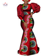 Bintarealencerado hecho en China, vestidos africanos para mujer Dashiki de talla grande, ropa Africana Bazin de talla grande, vestido de fiesta WY6724 2024 - compra barato