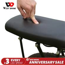 WEST BIKING Multipurpose Carry Cushion Bicycle Leather Thick Mat Cycling Pad Soft Rear Carrier Bike Black Cycle Cargo Saddle 2024 - buy cheap