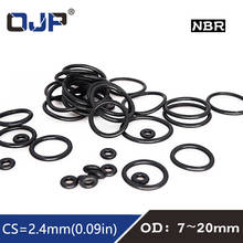 50PC/lot Rubber Ring Black NBR Sealing O Ring CS2.4mm OD6/7/8/9/10/10.5/11/12/13/14/14.5/15/16/16.5/17/17.5/18/19/20mm Gaskets 2024 - buy cheap