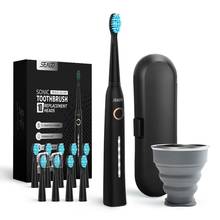 Seago Sonic Electric Toothbrush Tooth brush USB Rechargeable adult Waterproof Ultrasonic automatic 5 Mode with Travel case 2024 - купить недорого