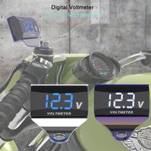 12-150v visor digital de led para motocicleta, voltímetro, medidor de voltagem, painel suporte de painel de medição para scooter, carro 2024 - compre barato