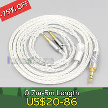 Cable XLR Chapado en plata para auriculares Hifiman HE560 HE-2,5 HE1000 V2, 4,4mm, 8 núcleos, 350mm, LN006560 2024 - compra barato