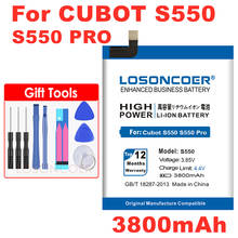 LOSONCOER S550 S550 Pro 3800mAh Batteries For Cubot S550 S550 Pro Phone Battery+Tracking Number 2024 - buy cheap