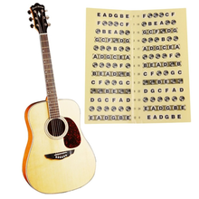 Acoustic Electric Guitar Neck Fretboard Fingerboard Note Scale Label Sticker for Guitar Beginner Learning Practice 2024 - buy cheap