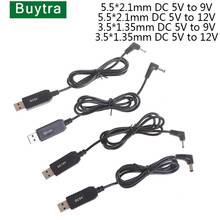 USB-кабель с повышением мощности от 5 в до 9 в 12 В, 3,5*1,35 мм, 5,5*2,1 мм 2024 - купить недорого