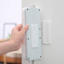 Fixador de tomada auto-adesivo para parede, suporte de tira de energia removível e fixador de parede 2024 - compre barato