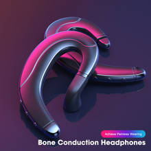 Auriculares inalámbricos TWS con Bluetooth, cascos de conducción ósea, con gancho para la oreja, deportivos inalámbricos, impermeables, para iPhone y Android 2024 - compra barato